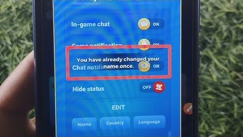 How to fix You have already changed your name once. problem solve in Ludo Titan