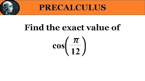 Cosine Sum and Difference Identities, Precalculus