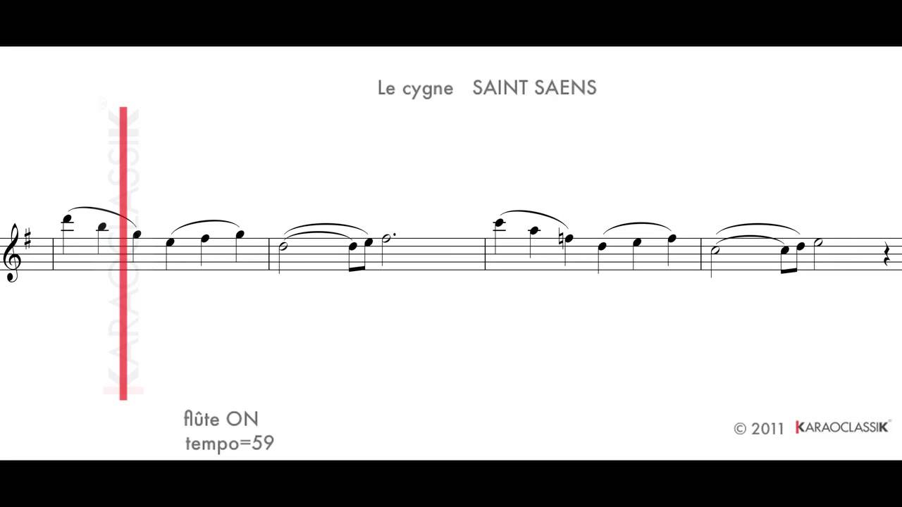 Le Cygne SAINT-SAENS t59 flute ON