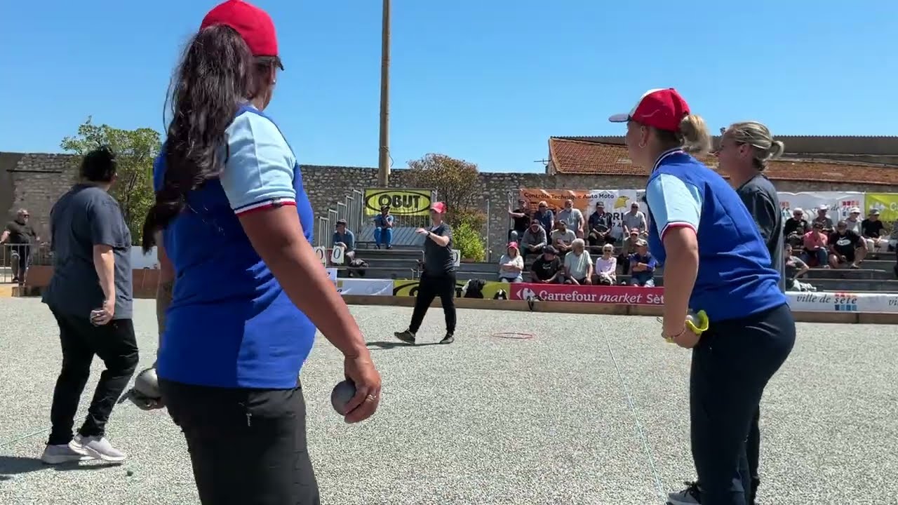 Miniature : Sète Pétanque National Féminine Demi Final 2026 Biau/Hemery/Tamen vs Darodes/Picard/Tairo SUPERB!!