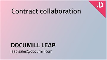 Documill Leap: Contract Collaboration