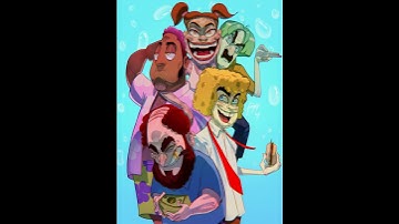 SPONGEBOB CHARACTERS AS HUMANS???!! #spongebob #artshorts @glorbworldwide