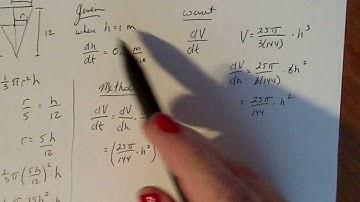 Calculus 1: Related Rates Example