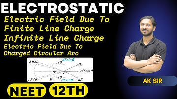 Electrostatic | Electric Field Lines | Electric Field Due To Uniformly Charged Circular Arc | NEET