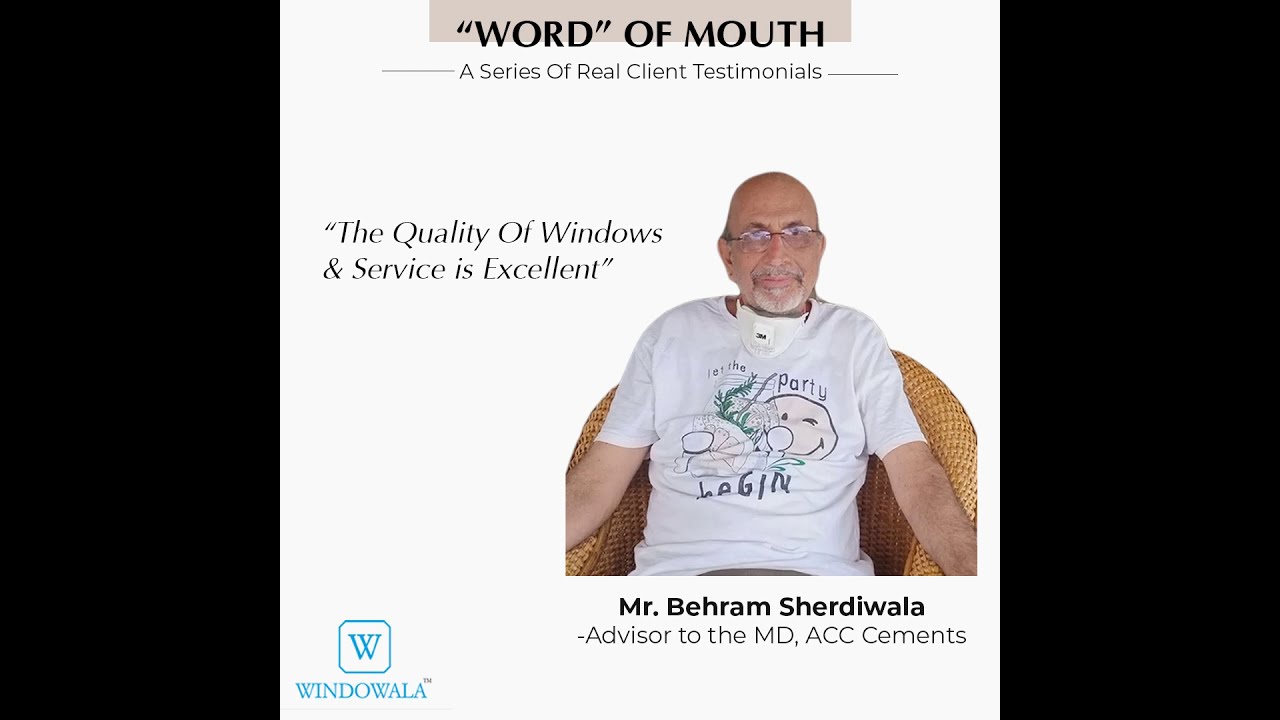 Testimonial by Mr Behram Sherdiwala- Advisor to the MD- ACC Cements ...
