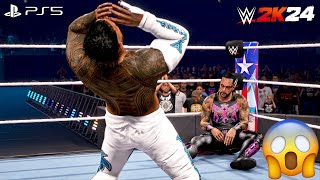 WWE 2K24 - Jey Uso vs. Damian Priest - Full Match at Backlash France 2024 | PS5™ [4K60]