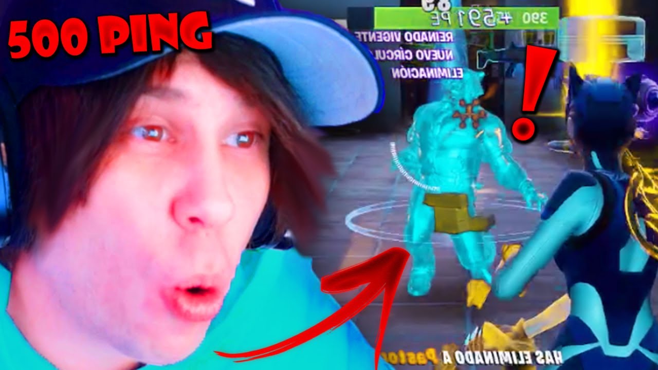 FORNITE JUGANDO A 500 DE PING!!!