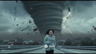 Tornado Run 龍捲風逃生 竜巻からの脱出 Sora Cinematic Escape