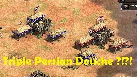 Lithuanian instant drush vs TRIPLE Persian douche - AoE2 DE
