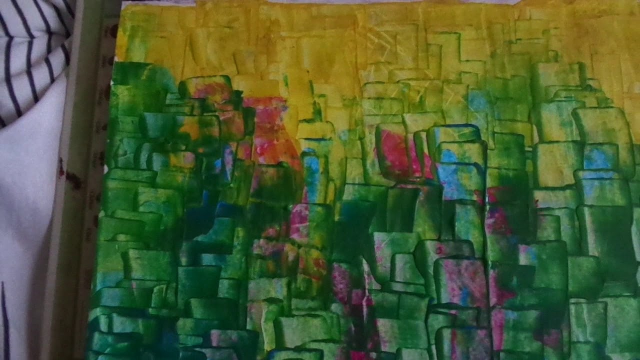 Peinture acrylique au couteau . Vidéo 3 + YouTube