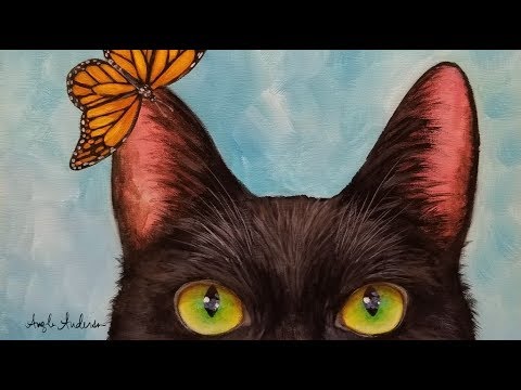 Featured image of post Easy Black Cat Acrylic Painting Paint your loved dog cat fish or hamster or any other pet you have