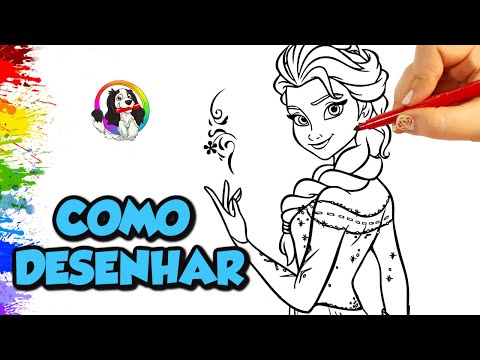 Vídeo: Como Desenhar Elsa De Frozen