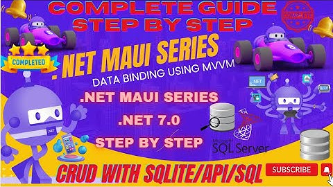 COMPLETE .NET MAUI APP CRUD STEP BY STEP USING SQLITE,SQL ,RESTful API,MVVM,DATA BINDING,e.t.c.