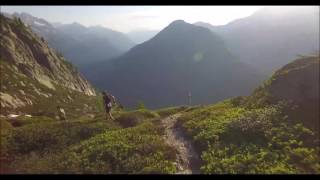 Snowy Descent from Tete au Vent during Marathon du Mont Blanc 80K
