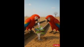Parrot Planted A Guava Tree.!!😱🦜#ai #parrot