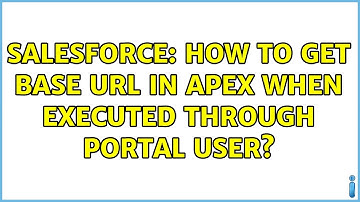 Salesforce: How to get base url in apex when executed through portal user?