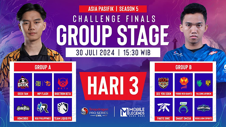 🔴 [ID] AP MLBB | Snapdragon Mobile Challenge Finals Group Stage | Season ke-5 Hari ke-3