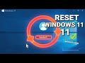 how to reset windows 11 from login screen