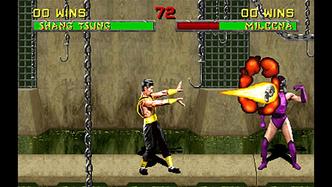 Mortal Kombat 2 arcade Shang Tsung Gameplay Playthrough 