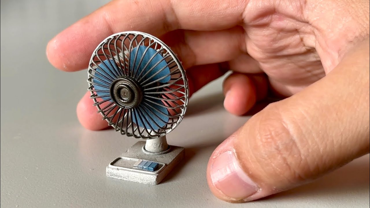 How to Build a Realistic Miniature Electric Fan : Step-by-step Tutorial | ASMR