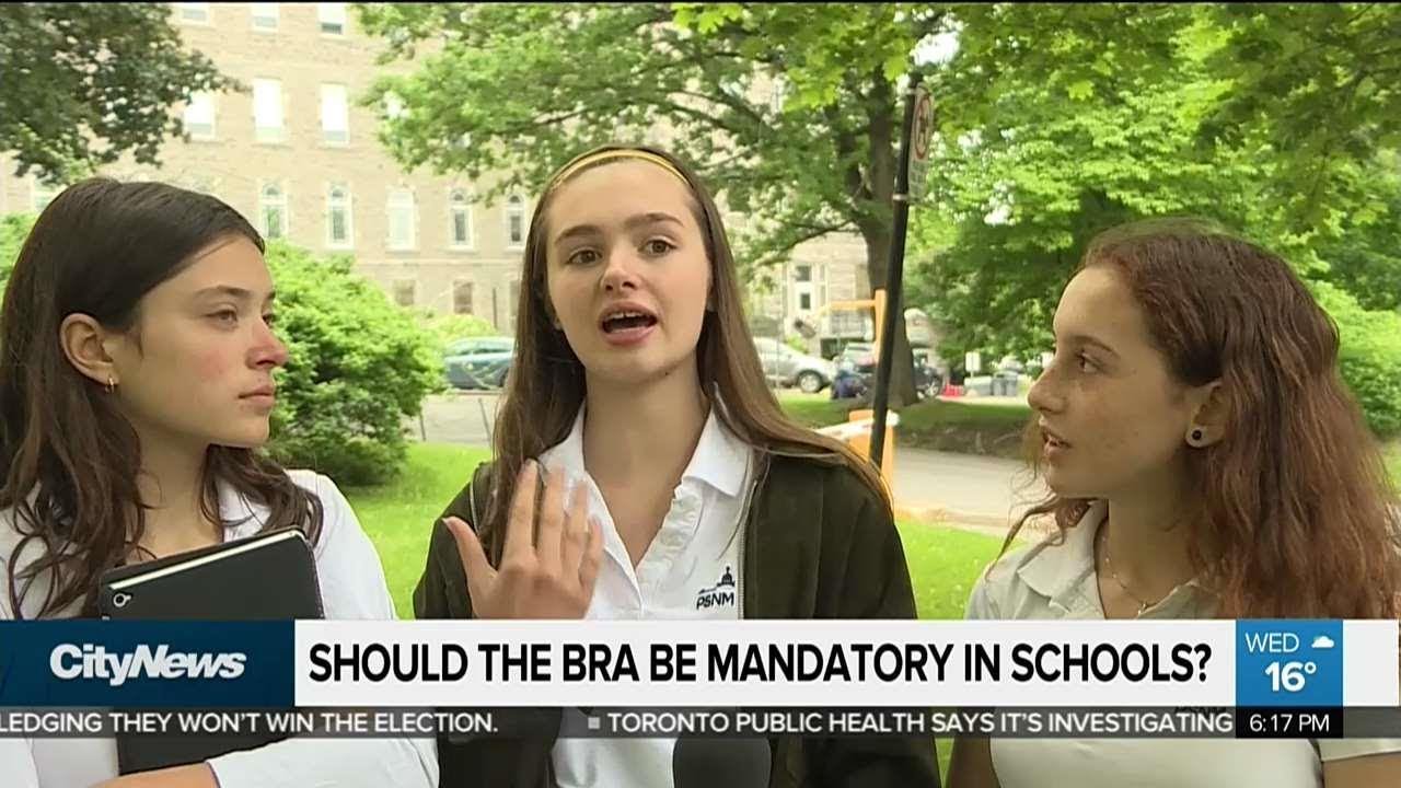 Should bras be mandatory in schools? 