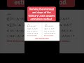 Deriving the intercept and slope of the Ordinary Least Squares (OLS) estimation method.