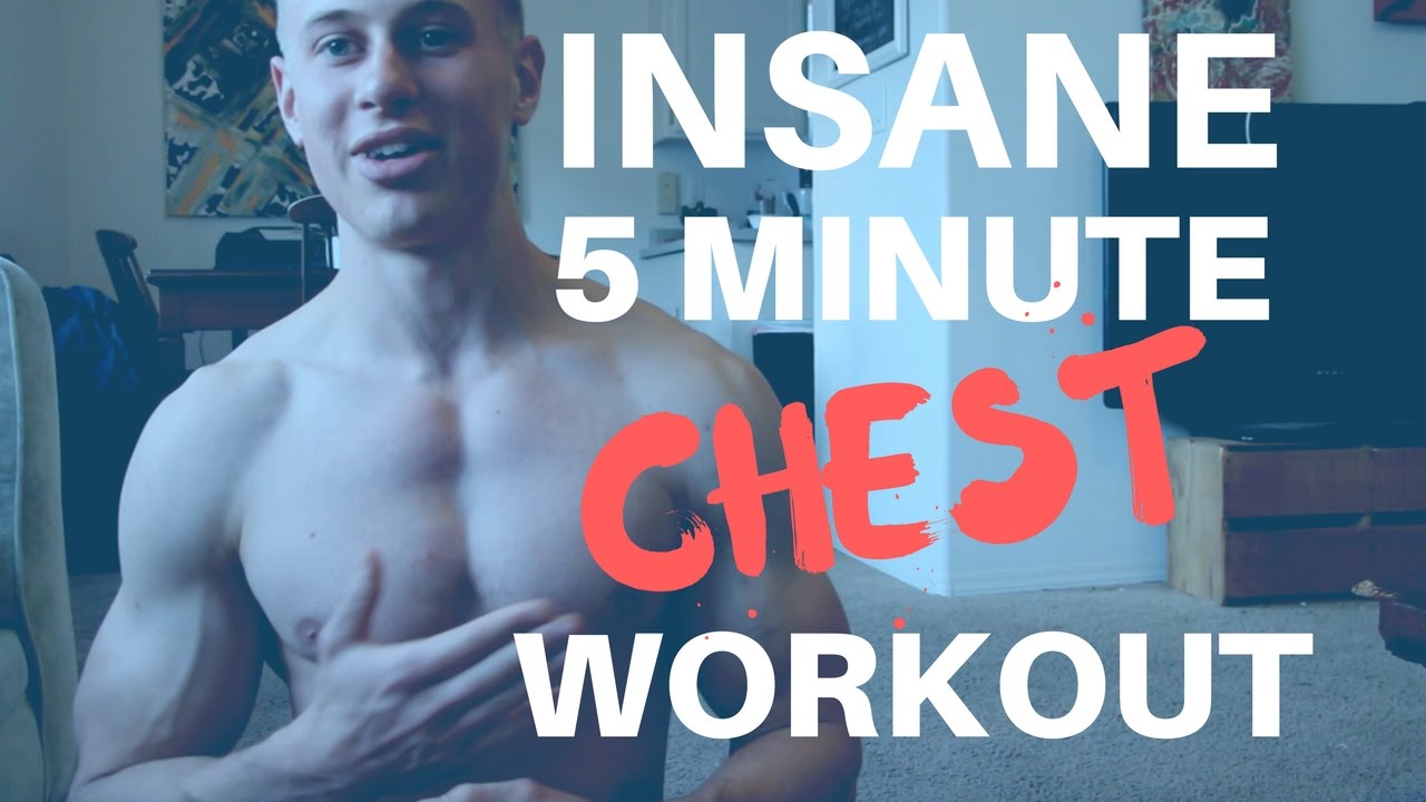 5 Minute Home Chest Workout (Insanely Difficult) -Follow Along - YouTube