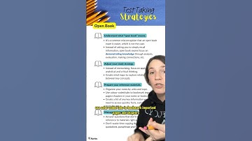 Test Taking Strategies 📝 Open Book Tests#exams #tests #studytips #testtips