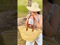 ✨ Stylish French Basket Bag 🌿 | Perfect Straw Market Basket for Beach, Shopping &amp; More! 👜