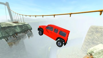 Which Car Jump Over Broken Bridge Crash Hard 2.0 BeamNG Drive Jumping 9Beta Gaming