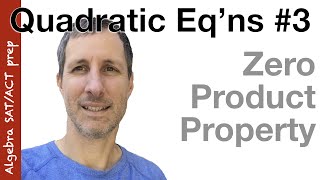 Zero Product Property | Quadratic Equations #3