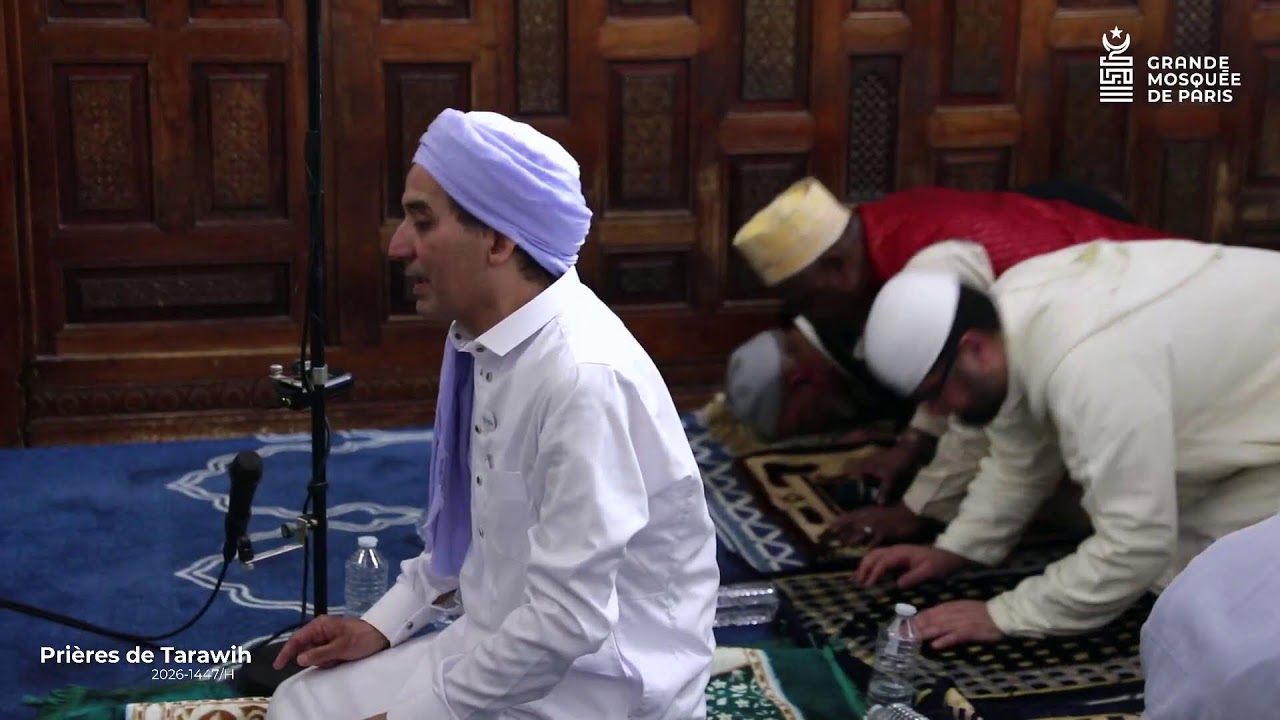Prières de Tarawih à la Grande Mosquée de Paris - 1er mars 2026