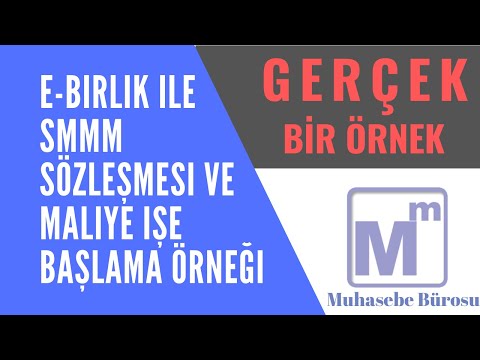 e-birlik SMMM Sözleşmesi ve Maliye İşe Başlama Örneği