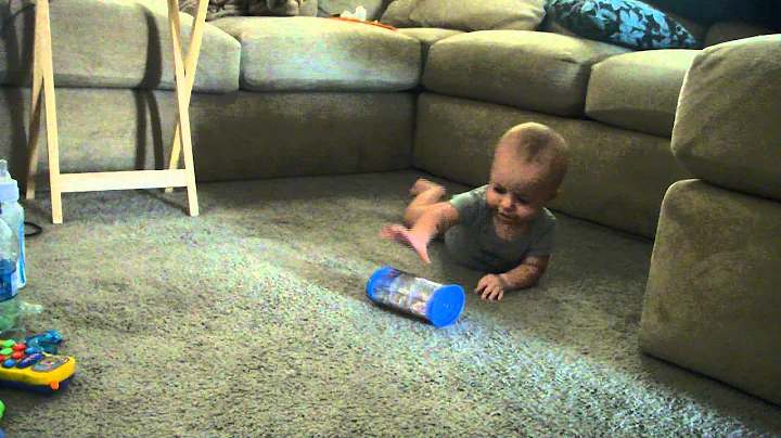 He's crawling!!!