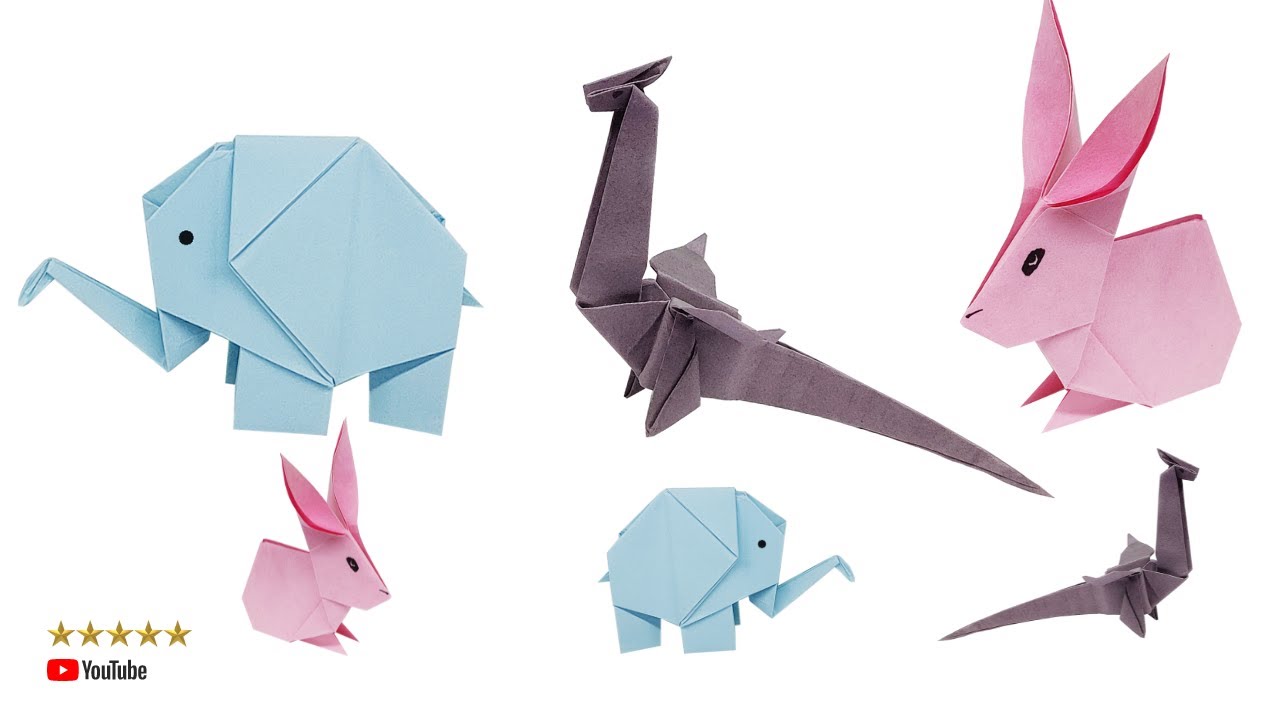 Origami Paper Animals Paper Animals Easy Origami Animals. YouTube