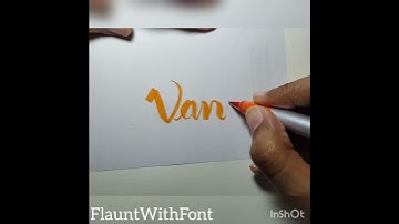 Name request: Vanya #flauntwithfont #vanya #brushpen