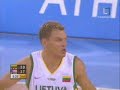 Lithuania vs Puerto Rico 2004 Athens Olympics Men's Basketball Group Game highlights
