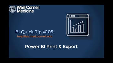 BI Quick Tip #105: How to Print and Export in Power BI