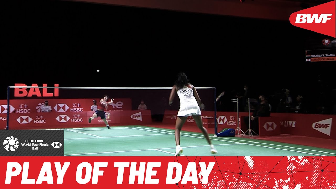 HSBC Play of the Day A superb rally from Yamaguchi as she keeps Pusarla on the back foot