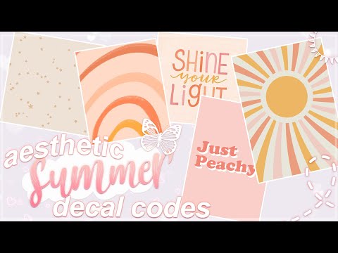 Bloxburg: Aesthetic Summer Decals + How I Make Them (tutorial)