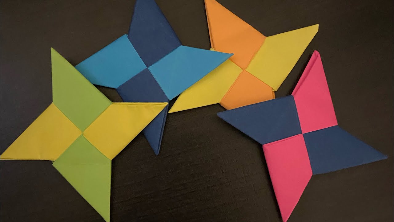 How to make a ninja star ⭐️ YouTube