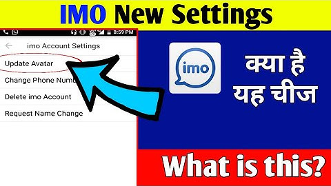 IMO Settings # What is Avatar in IMO Settings # Trending Tech Zone
