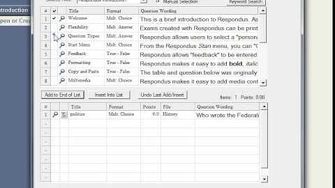 Using the Exam Wizard in Respondus