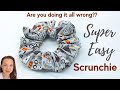 How to Make a Scrunchie - DIY  Fastest and Easiest Method