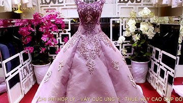 Váy cưới hồng ruốc pha ren vô cùng sang trọng | Chụp Ảnh Cưới Chuyên Nghiệp Tại HCM