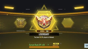 Reached LEGENDARY in CODM 🤯🔥 #codm