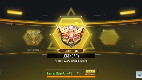 Reached LEGENDARY in CODM 🤯🔥 #codm