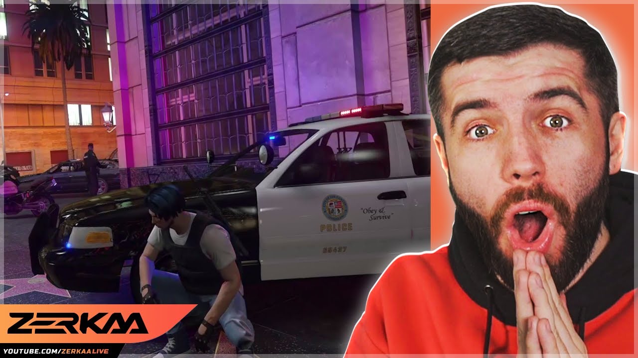 WHEN ZERKAA JOINED THE POLICE ON GTA RP… - YouTube