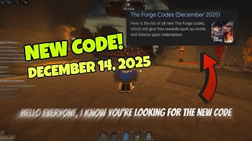 The Forge NEW CODE! December 14, 2025 (Not expired)