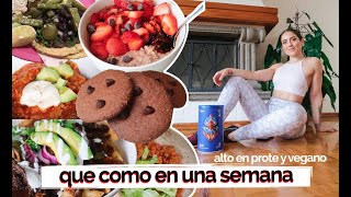 LO QUE COMO EN UNA SEMANA | balanceado, sin restricciones y alto en prote